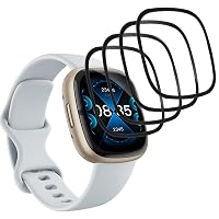 Camokia – Camokia 4 Stück Dünne Weiche TPU Schutzfolie für Fitbit Sens
