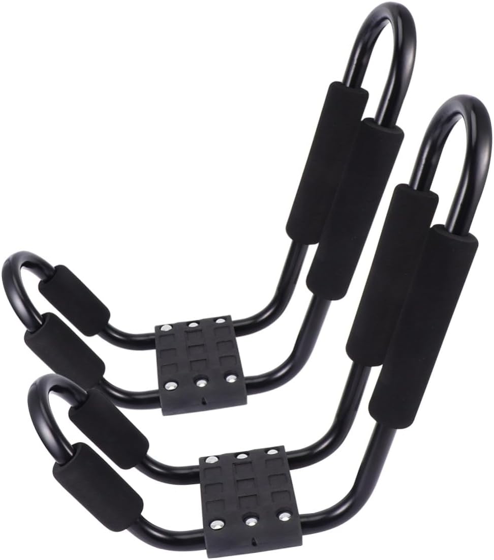 STOBAZA Detachable Kayak Roof Rack 2pcs Heavy Duty Canoe Carrier for SUV and Truck Crossbars, Universal Car Roof Luggage Shelf for Outdoor Kayak and Surfboard Transport