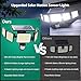 6000LM Solar Lights outdoor, 5 Adjustable Heads Solar Motion Sensor Lights, 236 LEDs 3 Brightness Mode, Waterproof Security Wall Lights, Remote Control Flood Lights for Graden, Backyard, 2 Pack