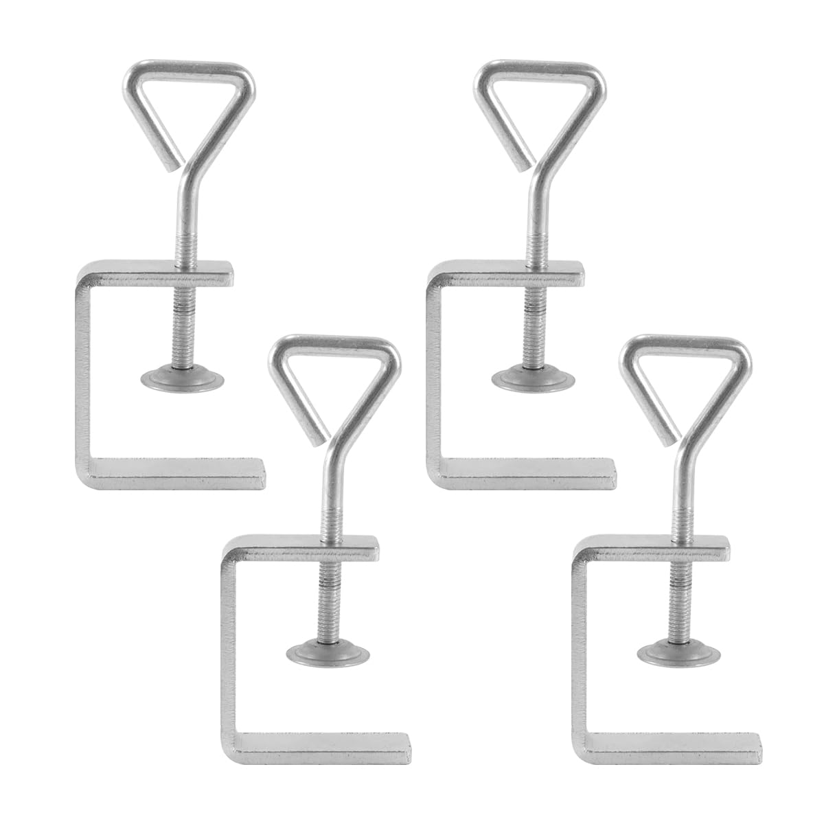 Alide 4-Pack Stainless Steel C Clamps - 50mm Small High-Performance Clamps for Woodworking & Car Repair