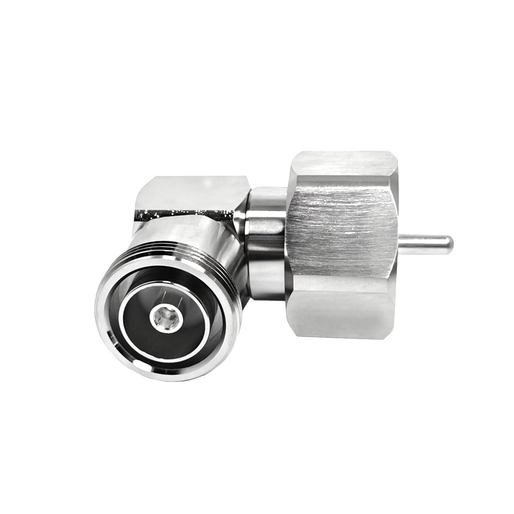 1 szt. Wysokiego napięcia LC męski na 7/16 Din żeński adapter złącza koncentrycznego kątowego - 50 omów, DC-6 GHz, niska strata wtrąceniowa
