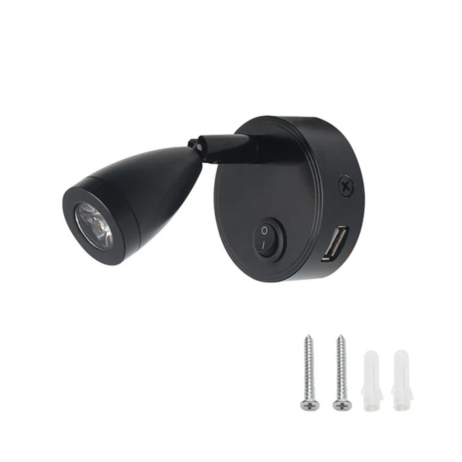 GDBAGKDQK 2PCS 12V 24V LED Trailer Light 2W with Switch USB Charging Port Bedside Bedroom Wall Lamp RV Camper Yacht Boat Bright Lights