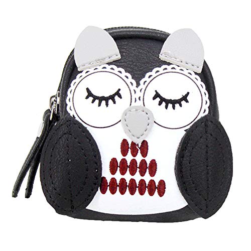 JUNGEN Monedero búho de Mochila Mini Llavero de Cartera Colgante Bolsa de Almacenamiento