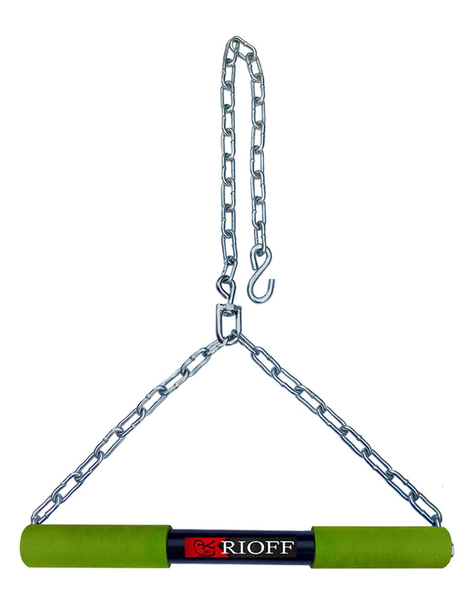 Rioff® Hanging bar Pull Up Bar for Height Increaser and Pull Exercise with Heavy Chain 5FT Green GHRH (B09X6T1CMG) Amazon Price History, Amazon Price Tracker