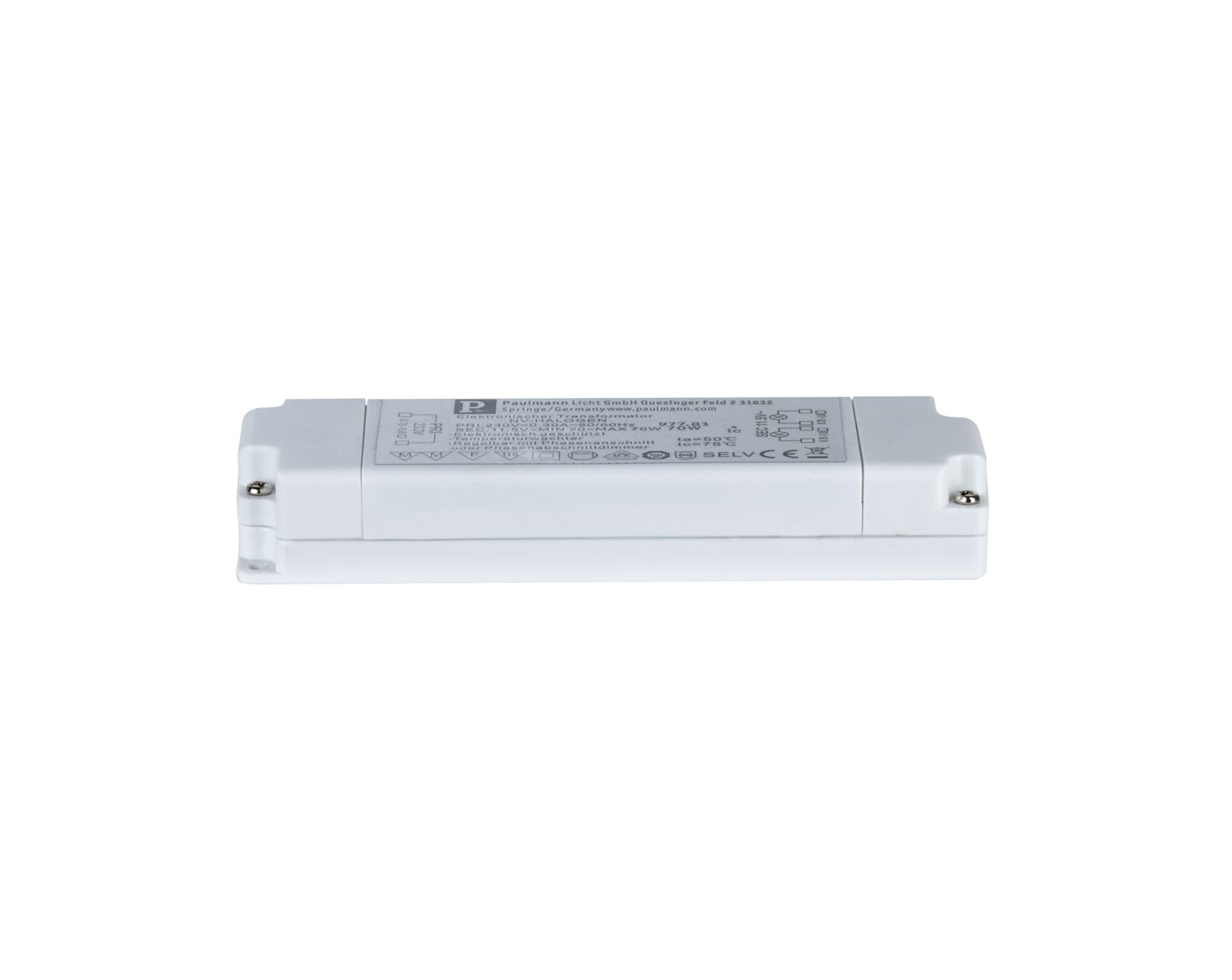Paulmann 977.81 Elektronischer Trafo, silber – dimmbar