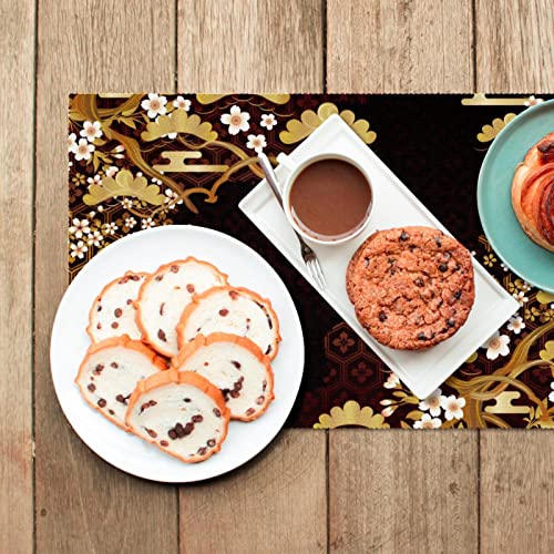 Sets de table japonais lavables pour protéger votre table des taches