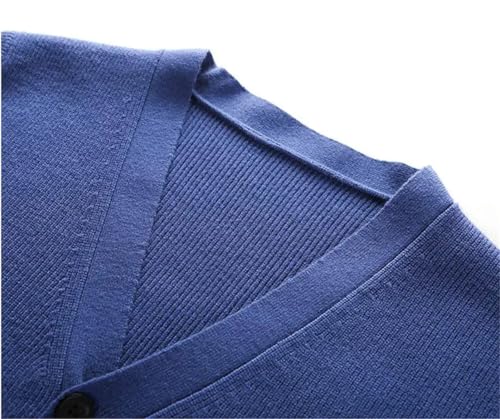 Men Winter V Neck Vest Woolen Fashion Knit Cardigan Casual Sleeveless Sweater3