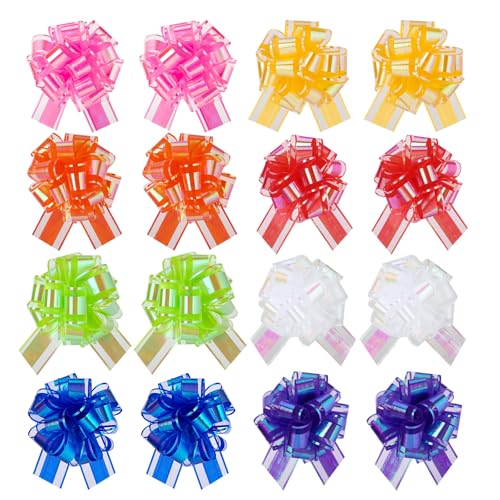 woric 16 Pull Bows 6 Inch Large Gift Wrapping Bows Mixed Colours