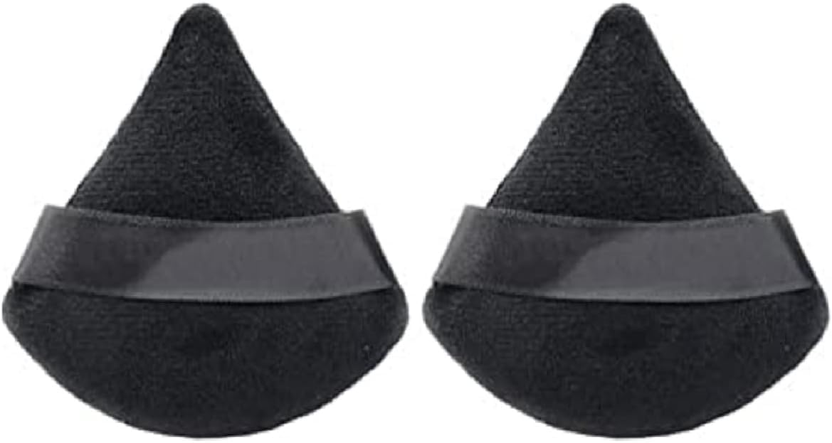 Makeup Powder Puffs Pack of Two – Soft Cotton Sponges for Foundation, Concealer, Blush, Setting Powder, Makeup Application & Beauty Blender