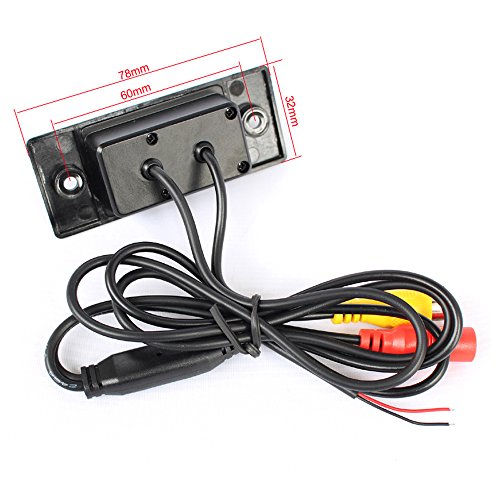 Waterproof High Definition Color Wide Viewing Angle License Plate Car Rear View Camera with Night Vision Replacement for VW Passat B5/Porsche Cayenne Skoda Scirocco Fabia VW Bora Skoda Touareg Tiguan - Image 4