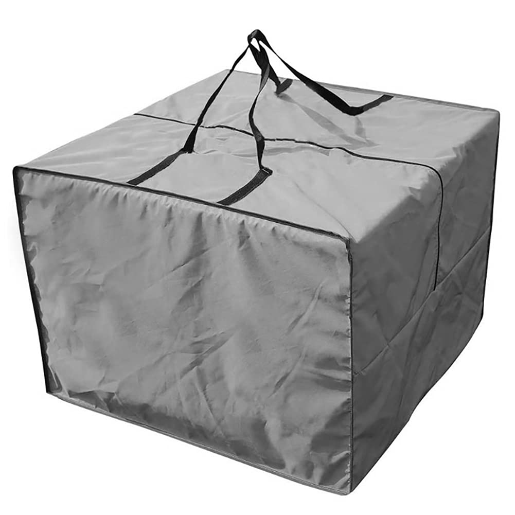 COOSOOO Outdoor Deck Seat Cushion Storage Bag Waterproof Patio Square Furniture Cover Dust-Proof Christmas Tree Bag Organizer Bag with Handle and Zipper Extra Large Blue