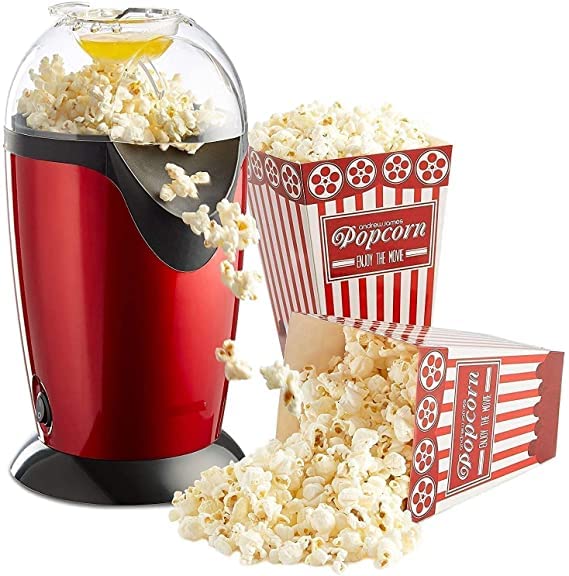 Buy Hot Air Popcorn Machine and Home Use Electric Big Popcorn Machine