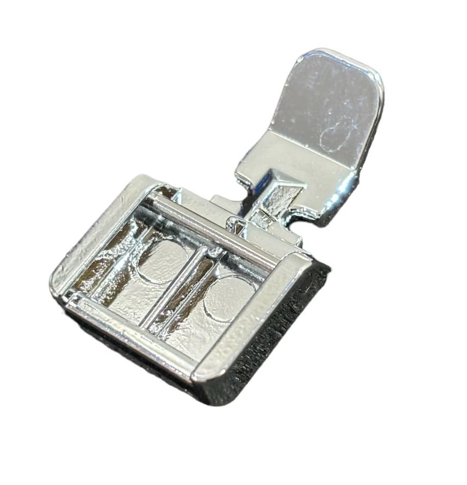 Image of ZENITH Zipper Double Pressure Foot Snap on Type for Automatic Electric Low Shank Sewing Machines Suitable for Usha Janome Brother Singer etc Steel Finish (Zipper Foot)