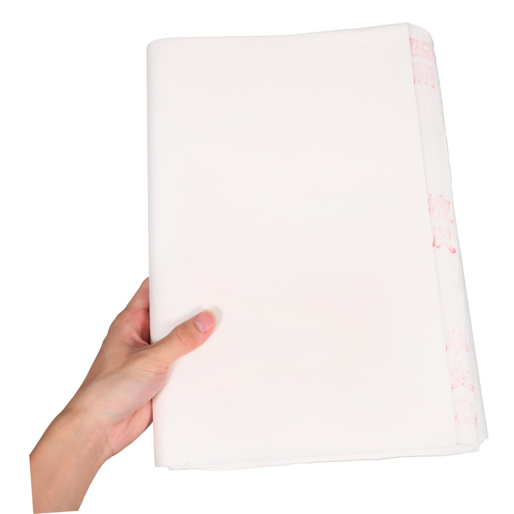 Operitacx Papier Xuan Blanc pour Calligraphie à Pinceau, 100 Feuilles Résistantes la Déchirure Jaunissement, pour Cours de Calligraphie et Peinture Sumi
