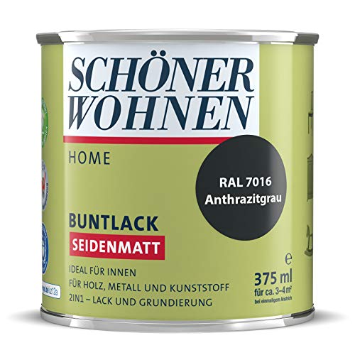 Buntlack 2in1 seidenmatt Anthrazitgrau - RAL 7016 Lack Lackfarbe Wilckens 750 ml Innen & Außen 1 Buntlack 2in1 seidenmatt Anthrazitgrau - RAL 7016 Lack Lackfarbe Wilckens 750 ml Innen & Außen