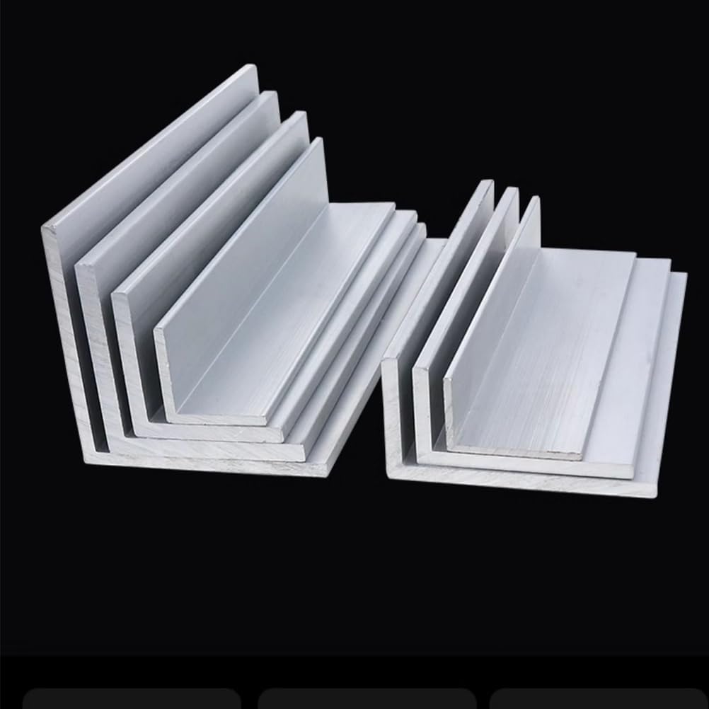 Perfil de ángulo en L de aluminio, varios tamaños, 2 piezas(70x70x3mmx500mm(2pcs))