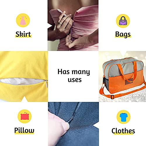 Image of Invisible Zipper,DOITEM 30pcs 6 Inch Invisible Multicolor Nylon Coil Zippers for Sewing and Crafts 15 Colors