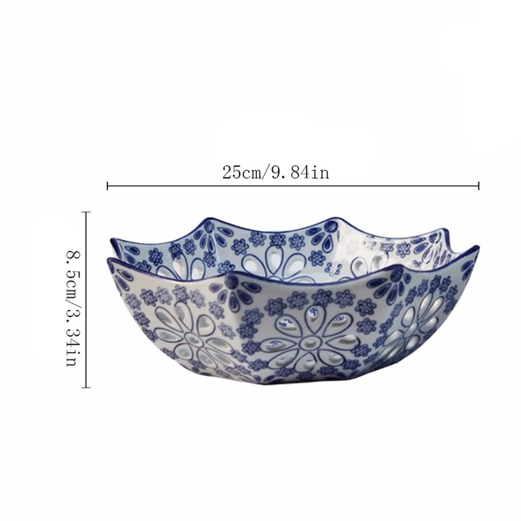 Talerz do przechowywania owoców i warzyw – porcelanowa ceramiczna pusta skórka melona do przekąsek i suszonych owoców – idealna do aranżacji blatu kuchennego