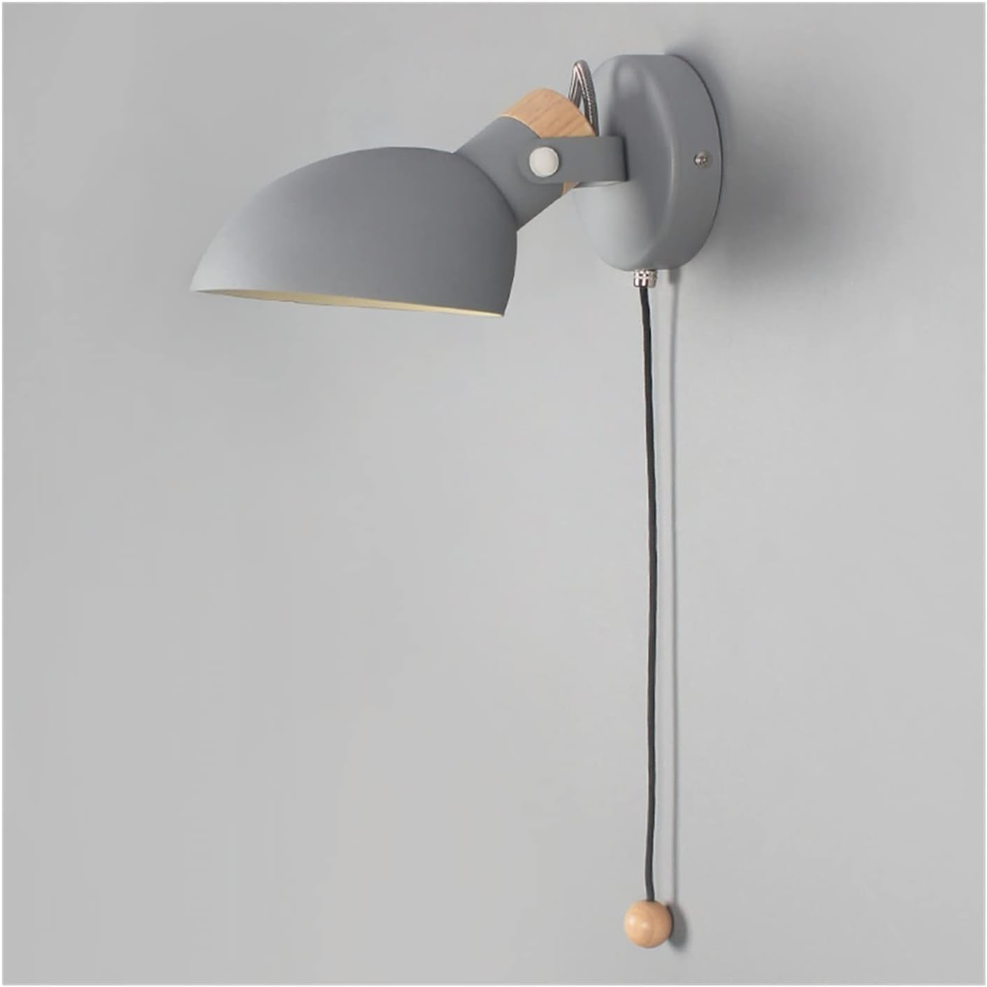 KLXSIVU Elegant Black LED Chaner - Modern Wall Light for Bedroom, Living Room, Foyer & Corridor Stylish Pendant Lighting Home Decor Study Design (Gray)
