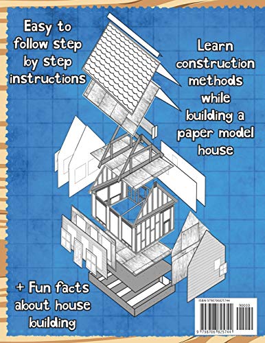How To Build A House: Step By Step Paper Model Kit | For Kids To Learn Construction Methods And Building Techniques With Paper Crafts (How To Build Things) - Image 2