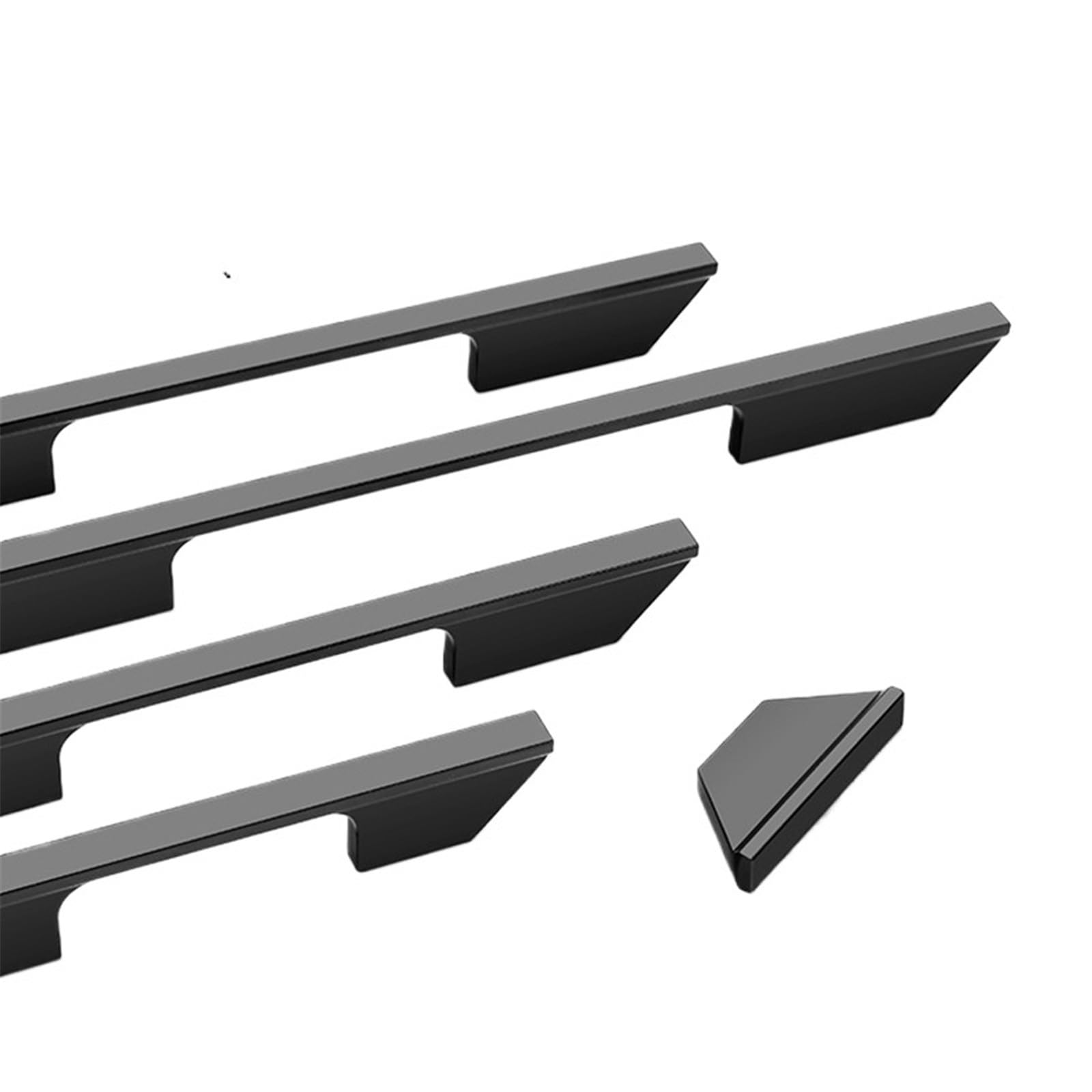 KDHCVKZ 1pcs Black Kitchen Handle Fashion Aluminium Alloy Cupboard Door Pulls Wardrobe Cabinet Handle Long Furniture Handle Hardware(Length 600mm)