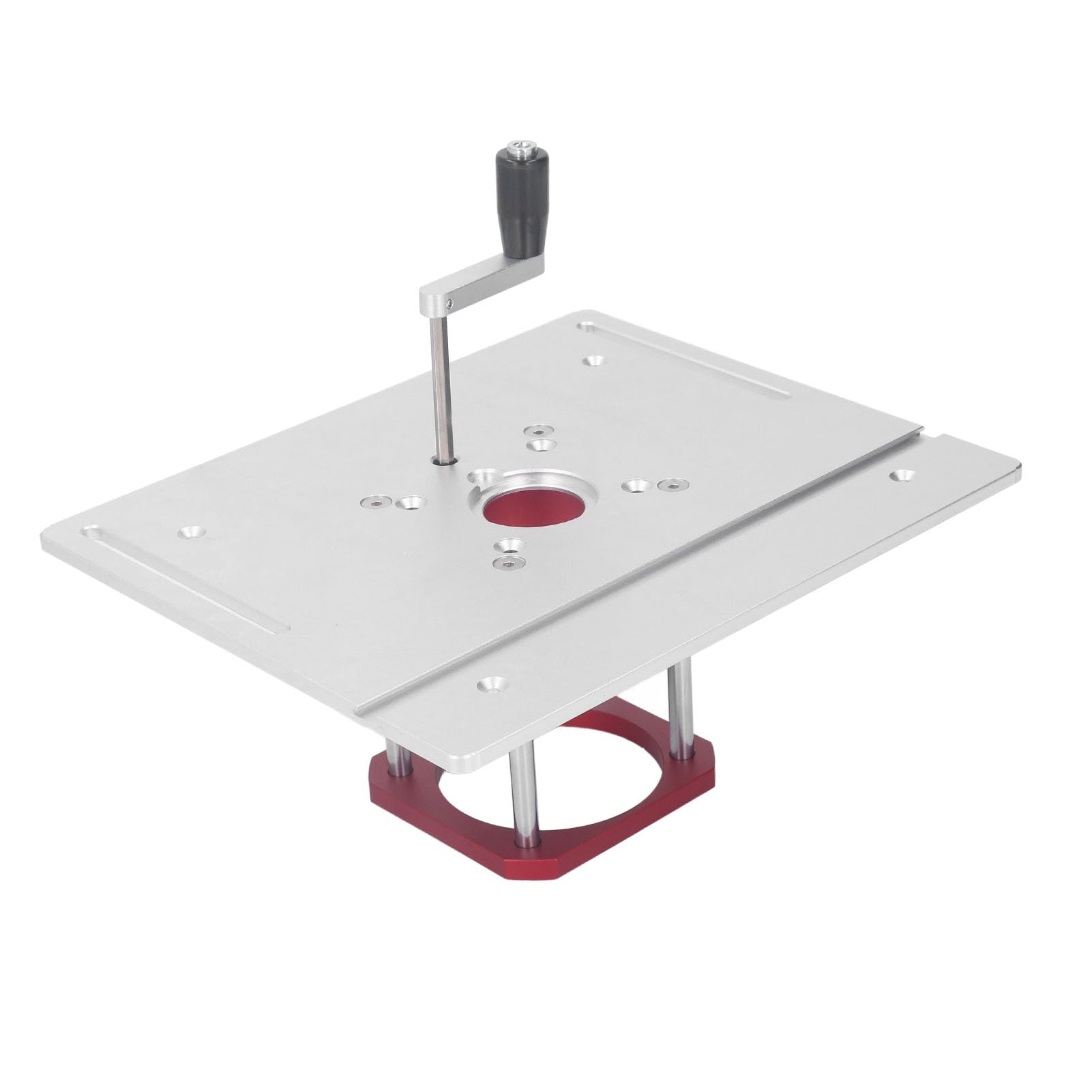 Router Table Lifting Base with Handle Aluminum Alloy Woodworking Flip Board for Trimming Machine 64?65mm