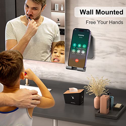 Recarpet Wireless Charger With Wall Mount Phone Holder, Wireless Charing Desk Phone Holder With Adjustable Length And Angle Compatible With Iphone, Samsung, Android #TOP5