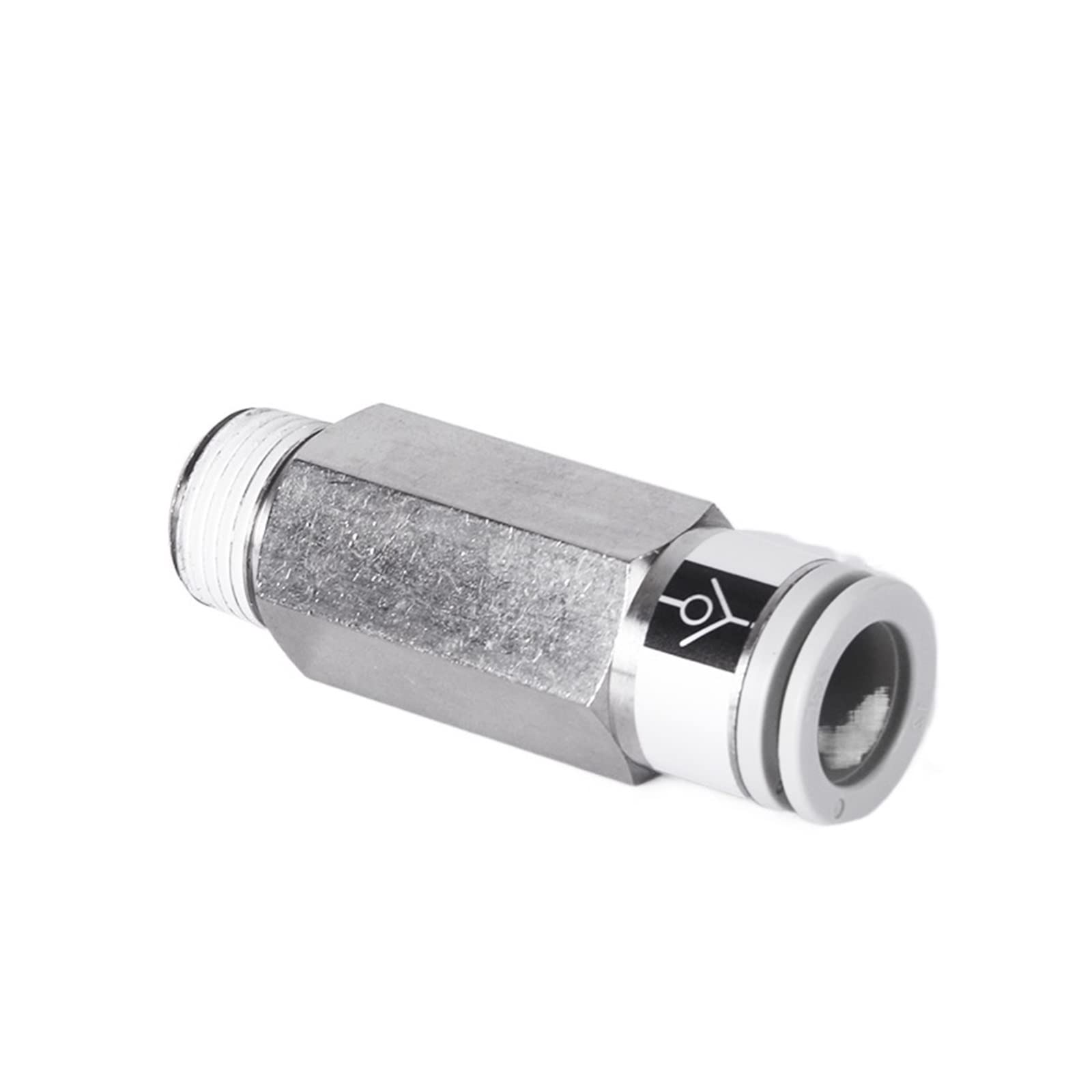 Pneumatic Check Valve Quick Connector, 04B-12B | For PU/PE pipes, 0-0.8MPa, easy push-to-connect, leak-proof devise(Akh10b-02s)