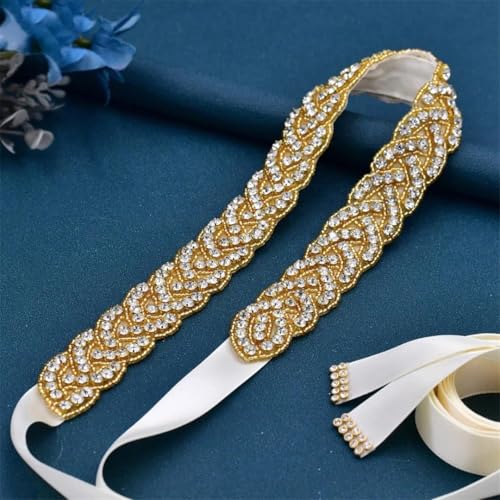 Rhinestone Bridal Belt, Appliqued Bohemian Wide Belt, Women's Dress Belt2