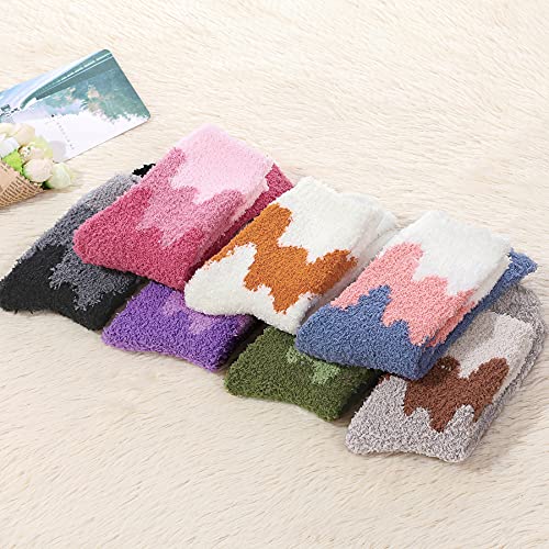 Image of Zando Women's Soft Fuzzy Socks - Thick, Warm, Fluffy, Comfy Home Sleeping Socks