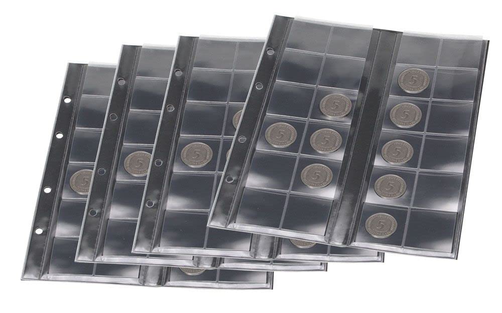 SAFE 7413 raccoglitore monete da 5 marchi tedeschi | fogli portamonete da collezione inclusi | 235 x 265 x 45 mm