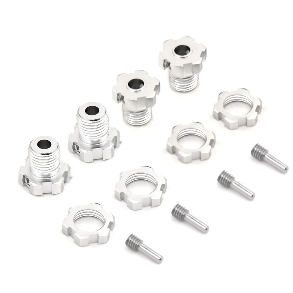 4 Moyeux Hexadécimaux Roue 17mm Noirs Pour Traxxas 5353X E-Revo Summit 1/10 RC Car
