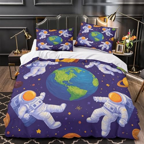 Housse de couette anti-plis et facile à laver pour lit enfant King