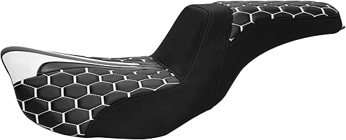 Vista 193 de Asiento de motocicleta para conductor y pasajero, apto para Harley Dyna Wide Glide Low Rider Street Bob Fat Bob FXDF Super Glide Custom FXDC