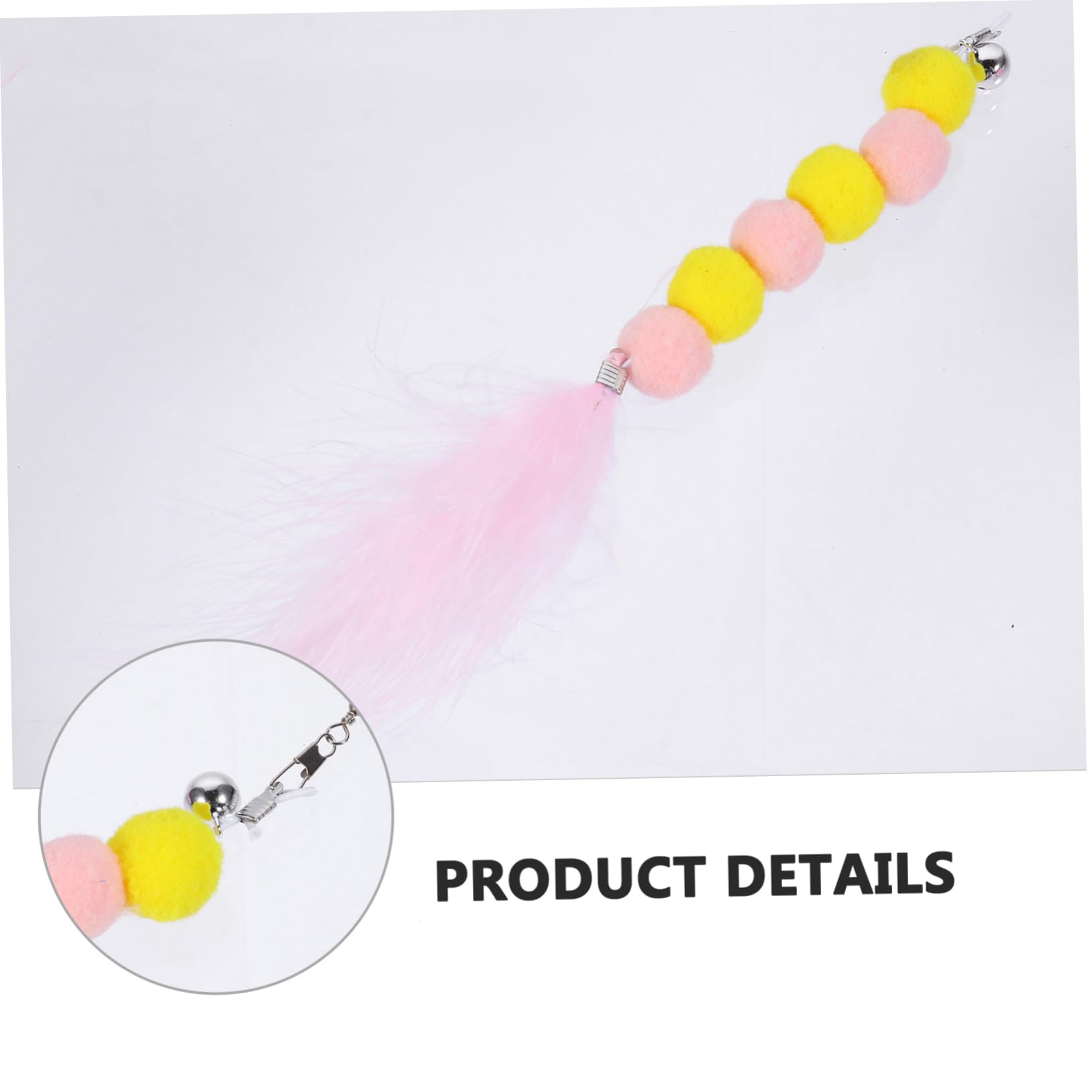 INOOMP 3pièces Canne à Télescopique Interactive pour Chats avec Jouets De Remplacement De Jouets pour Chats Et Kittens Accessoires Amusants Et Pratiques