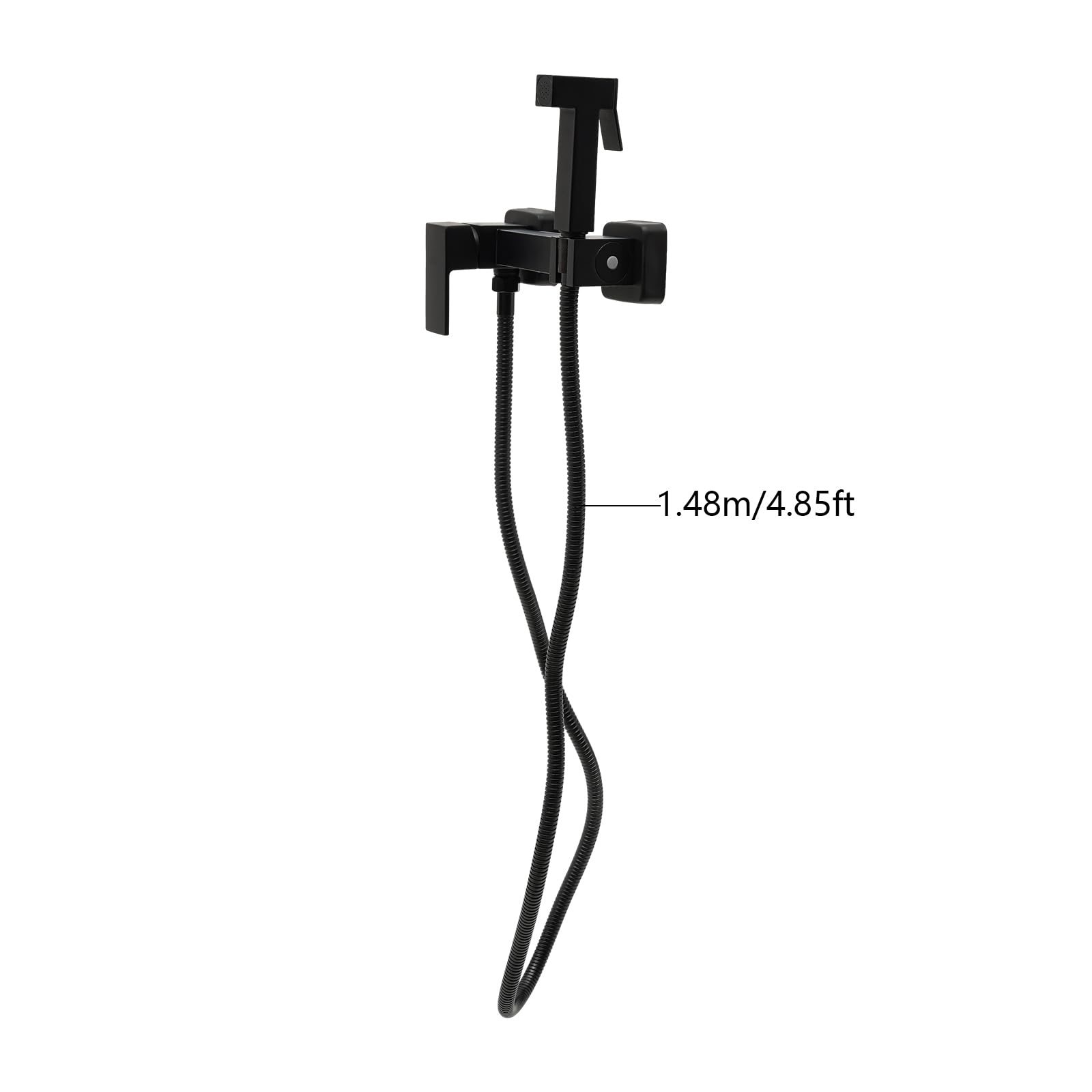 Bidet - Spruzzatore per WC, bidet, doccetta per bidet, per acqua calda e fredda, colore nero