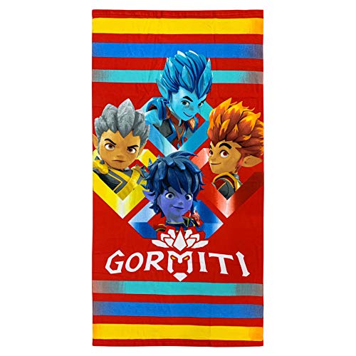 Gormiti SUN CITY Telo mare spugna Gormiti piscina bambino 3162 Rosso unica