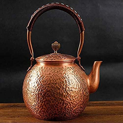 Handmade Solid Copper Tea Pot Kettle Stovetop Teapot Thick
