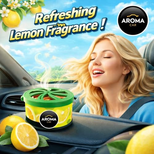 Image of Aroma Car Perfume Organic Air Freshener Lemon 40g