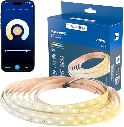 Tramontina Smart Fita LED Inteligente Multitemperaturas luz amar...