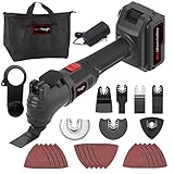 Werktough 20v Cordless Oscillating Tool Kit 26pcs Maxi Multi Tools for Cutting Sanding Scraping Quic