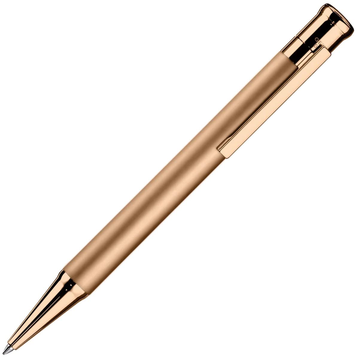 Otto Hutt 001-11606 - Kugelschreiber Design 04 in Roségold, aus Metall hergestellt, Länge 13,3 cm, Durchmesser 10,8 mm