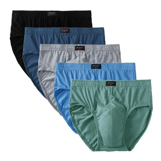 KOSTEN Large Size Men'S Underwear 5Pcs 8Xl Cotton Men Briefs Men'S Underwear