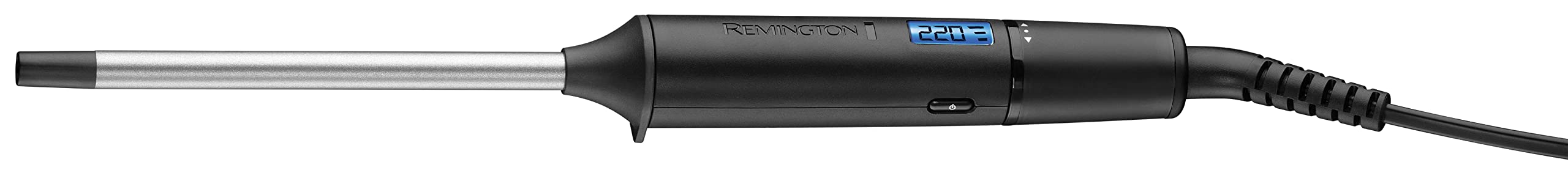 Remington Ferro Arricciacapelli - Per riccioli piccoli 10 mm - Mini Pro Digital: Protezione 4x, Rivestimento in tormalina e ceramica; Display LCD 130-220°C, riccioli a spirale e ricci afro, CI6X10