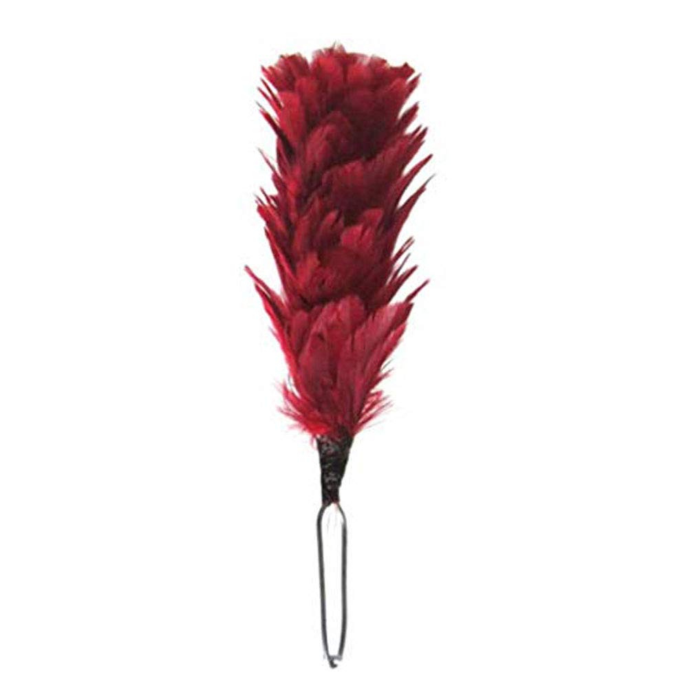 Tartancity Men's Red Tartan City 6'' Feather Hackle Perfect For Scottish Glengarry Hat Great Value!
