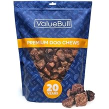ValueBull Premium Lamb Lung Cubes, 2 Pounds - All Natural Dog Chews, Grass-Fed, Single Ingredient