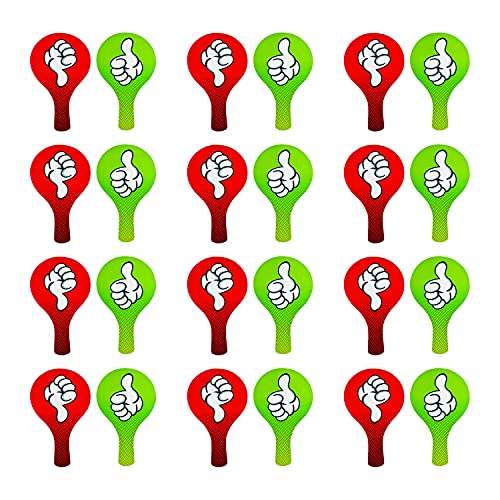 Fun Express Thumbs Up Thumbs Down Paddles - 24 Durable Voting Classroom Paddles for Real-Time Student Feedback - Effortless Communication Tools, Teaching Made Easier Foster Inclusivity Voting Paddles