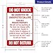 Do Not Knock Do Not Disturb Sign, No Soliciting Sign, 10x7 Inches, Rust Free .040 Aluminum, Fade Resistant, Made in USA