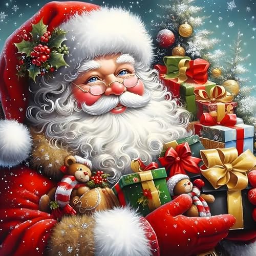 DPHERO DIY Weihnachtsmann Diamant Painting Kits Bilder für Erwachsene...