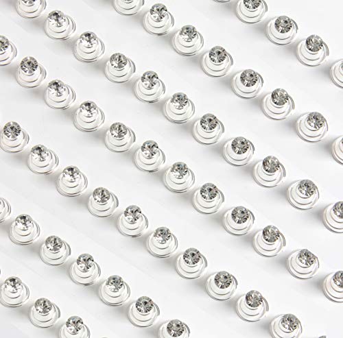 Hapy Shop 36 Pcs Crystal Twisters Coil Spiral Hair Pins Accessories for Wedding, Prom,Bridal,Party,Gift,and Special Event